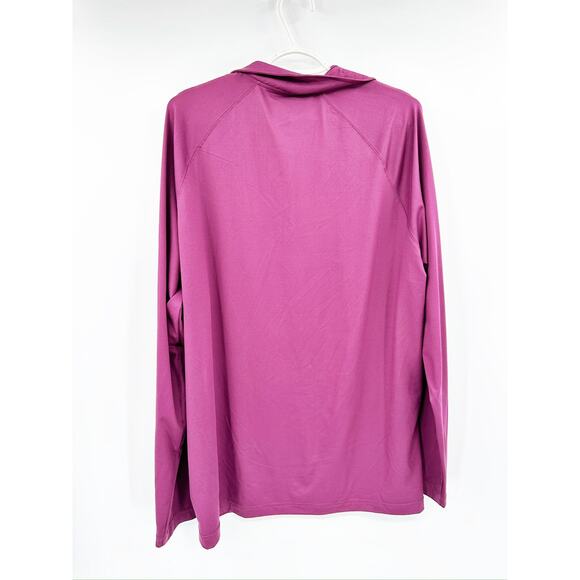 Rhone Session 1/4 Zip Long Sleeve Burgundy UPF Pullover Shirt Size XL - Picture 4 of 6